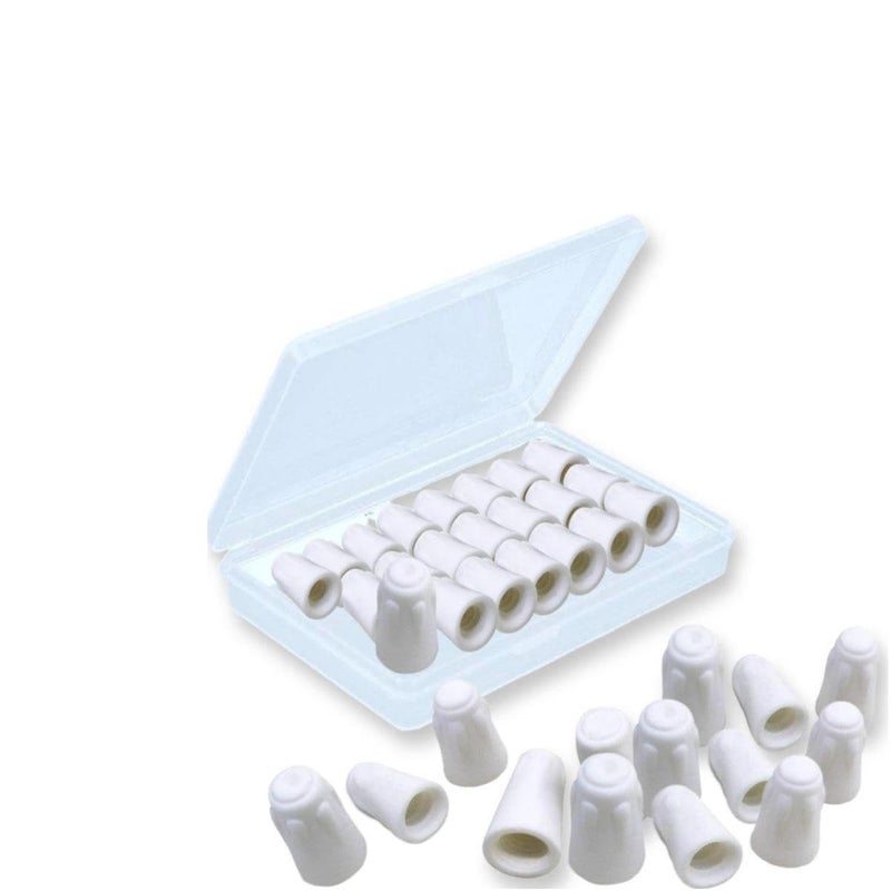 Eitonbu 35 Pack Ceramic Wire Connector,High-Temp Screw Wire Connector,Twist Caps for High Temperature Repairs,22-10 AWG Ceramic Wire Nuts (Medium) - Image 1
